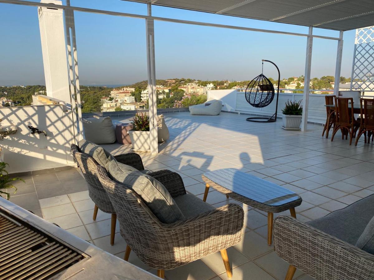 Villasonboard Vouliagmeni Penthouse Veranda Sea-View & Beach Athens Luaran gambar