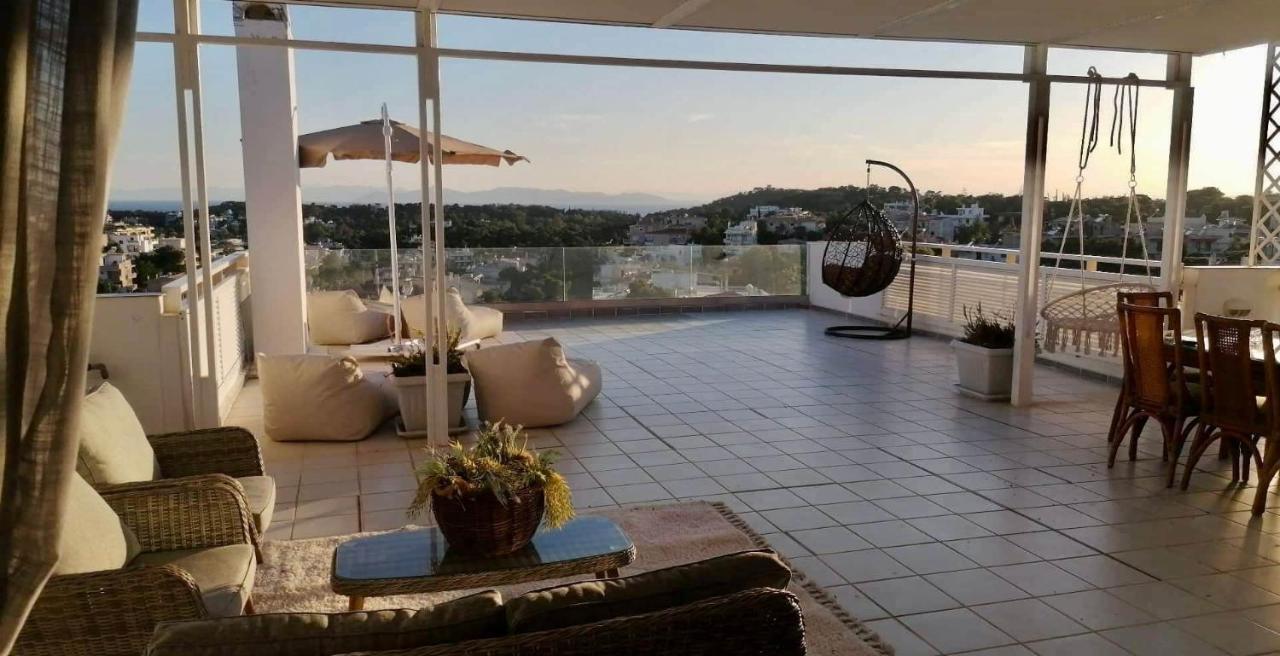 Villasonboard Vouliagmeni Penthouse Veranda Sea-View & Beach Athens Luaran gambar