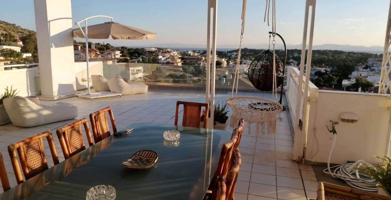 Villasonboard Vouliagmeni Penthouse Veranda Sea-View & Beach Athens Luaran gambar